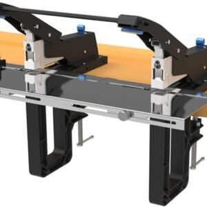 Manual Flat Saddle Heavy Duty Saddle Dou-Head Adjus Margins Capacity of 50 Pages Clip Book Binding Machine for Factory Office and Home