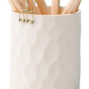 Pen Holder, Silicone Waterproof Pencil Holder, Simple Modern Minimalist Design, can be used for cosmetic storage and multi-functional office supplies storage, suitable for home, children, and school (Beige): Office Supplies