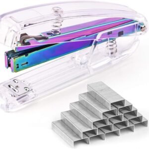 Clear Acrylic Purple with 2000 Pieces Silvery for Office Accessory(Purple)