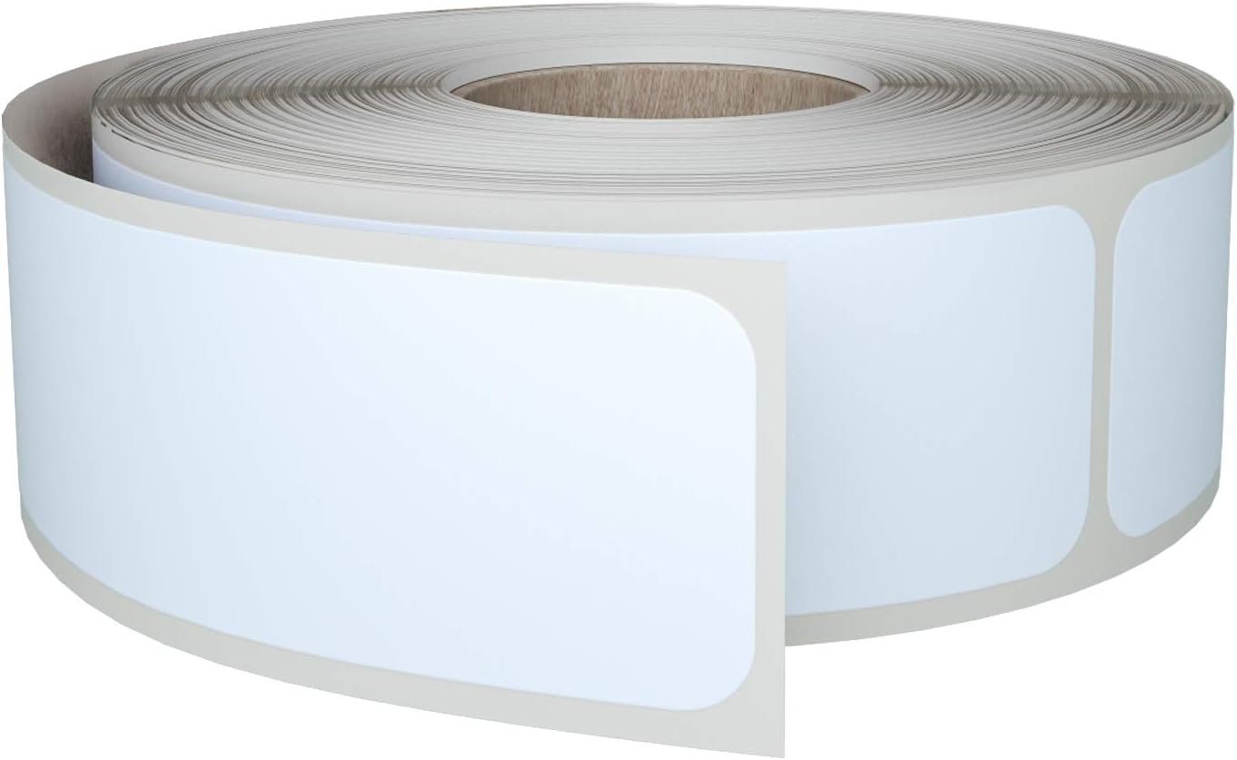 1x3 inch self-adhesive handwritten label paper, rectangular white sticker roll