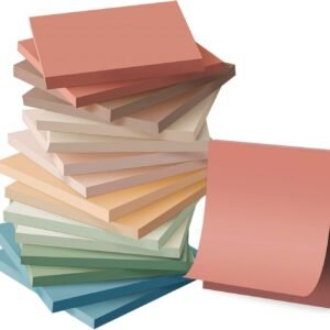 (16 Pack) Sticky Notes 3x3, Vintage Colors, Sticky Pads, Recyclable, Self-Stick Pads, Easy to for Home, Office, Notebook