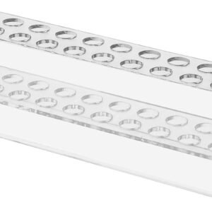 Acrylic Pen Holder, 24-Compartment Pen Holder/Display Rack, Transparent Design, can be used as an eyebrow pencil holder, paintbrush holder, makeup brush holder, suitable for home, office desktops, and school stationery storage: Office Supplies