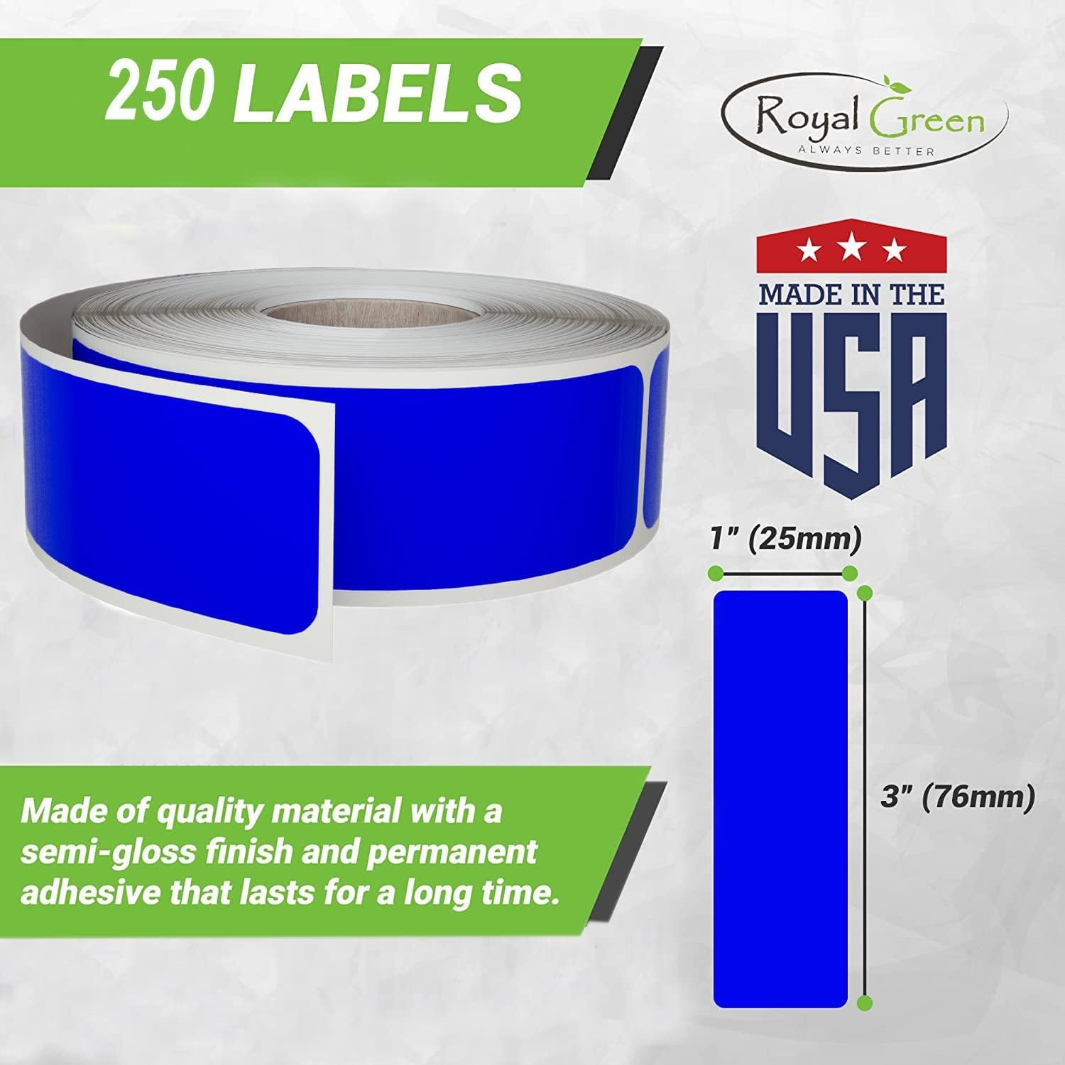 1x3 inch self-adhesive handwritten label paper, rectangular white sticker roll - Image 2