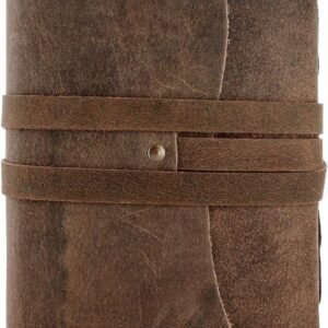 Handmade Leather Journal/Writing Notebook Diary/Bound Daily Notepad For Men & Women Unlined Paper Medium, writing pad for artist, sketch (Brown Tan, 10 x 7)